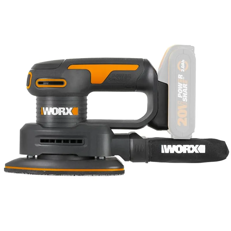 Виброшлифмашина WORX WX822 20V аккумуляторная — детальное фото